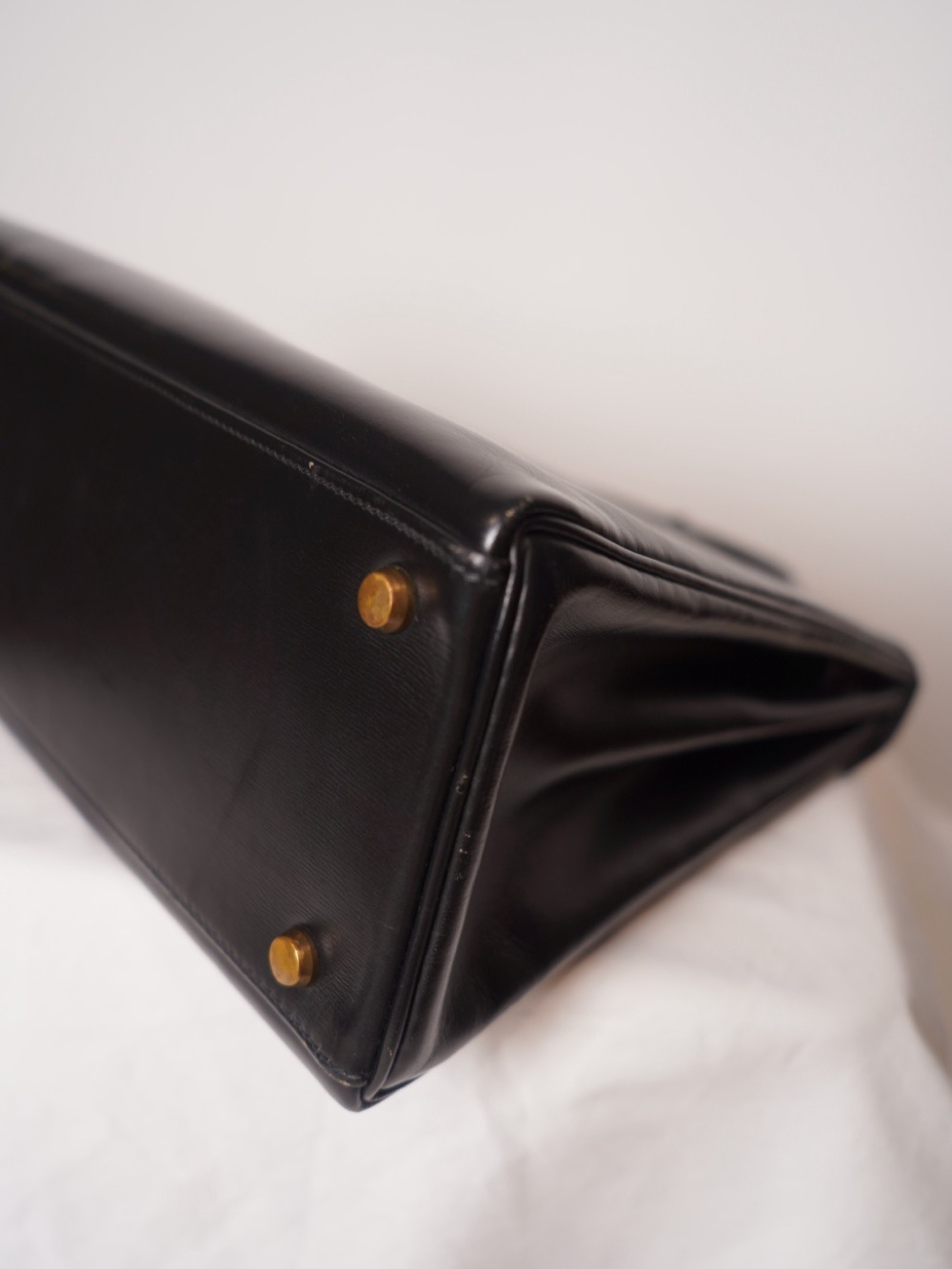 Hermès Vintage Kelly 32 Sellier Black Box GHW 1979 - Picture 8 of 12